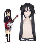 Anime K-On! Nakano Azusa Cosplay Parrucca Lunga Donne Nere Resistente Al Calore Capelli Sintetici Parrucche Costume Parrucche Pl-169