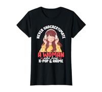 Anime K-Pop Amante Divertente Anime KPOP Otaku Manga Musica Coreana Maglietta