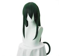 Anime Katsuki Bakugo Cosplay Wig Long Dark Green Wig Boku no Hero Academia Heat-resistant Fiber Hair + Wig Cap