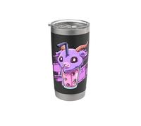 Anime Kawaii, Baphomet, Bubble Tea, Boba Tea Bicchiere termico in acciaio inox doppia parete