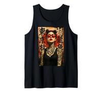 Anime Kawaii Japanese Samurai Geisha Tattoo K-Pop Y2K Manga Canotta