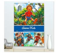 Anime Kids. Outdoor Kinderspaß und Sport (hochwertiger Premium Wandkalender 2026 DIN A2 hoch), Kunstdruck in Hochglanz: Sportliche Abenteuer voller Spaß und Lebensfreude!