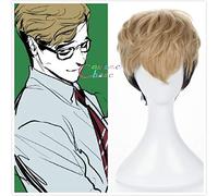 Anime Killing Stalking SangWoo Lino corto Nero Ombre Marrone Uomo Resistente al calore Sintetico Breve Cosplay Halloween + Cappellino parrucca gratuito