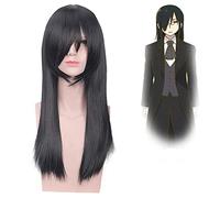 Anime Kobayashi-San Chi No Maid Dragon Fafnir Cosplay Wig Black Long Synthetic Hair Halloween Party Costume Wigs Pelucas