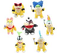 Anime Koopalings Larry Lemmy Iggy Wendy Ludwig Morton Roy Peluche Giocattolo King Bowser Jr Koopa Stuffed Animal Doll 7 Pezzi Set