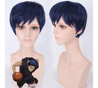 Anime Kuroko No Basuke Gakuen Aomine Daiki Parrucca Costume Cosplay Kuroko'S Basket Breve Parrucche Sintetiche Resistenti Al Calore Dei Capelli Pl-521