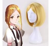 Anime Land of the Lustrous Parrucche Cosplay Diamante giallo Parrucca Cosplay Parrucca sintetica resistente al calore Festa di Halloween Houseki no Kuni