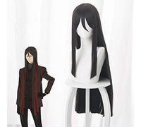 Anime Lord El-melloi Ii Case Files Parrucche Cosplay Nero Marrone Lunghi capelli lisci Halloween Lord El-melloi Ii Costumi Parrucca + Cappellino parrucca