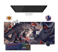 Anime Lord of Mysteries - Tappetino per mouse impermeabile extra large | base in gomma antiscivolo per PC, portatile, e-sport, protezione tastiera e mouse (7)