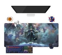 Anime Lord of Mysteries - Tappetino per mouse impermeabile extra large | base in gomma antiscivolo per PC, portatile, e-sport, protezione tastiera e mouse (4)