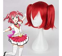 Anime Love Live! Luce del sole!! Parrucche Cosplay Ruby Kurosawa Parrucca Cosplay Parrucca sintetica resistente al calore Capelli Festa di Carnevale di Halloween