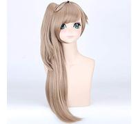 Anime LoveLive! Parrucca cosplay di Kotori Minami marrone 70 cm Love Live capelli sintetici Festa di Halloween Parrucche di ruolo per donne ragazze Parrucca di una taglia Minami PL-335
