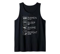 Anime Lover Routine Ramen Sleep Guarda Ripetizione Canotta