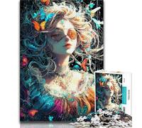 Anime-Mädchen-Puzzles für Erwachsene, 1000 Puzzles, helfen dem Gehirn, süchtig machendes Spielzeug zu trainieren, um Geduld und Eltern-Kind-Interaktion zu fördern, 38x26cm