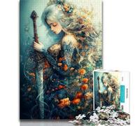Anime-Mädchen-Puzzles für Teenager, 1000 Teile, zum Stressabbau, schwierige Herausforderung, einzigartige Heimdekoration und Geschenke, 38x26cm