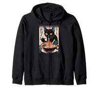 Anime Manga Kawaii Otaku ramen gatto divertente regalo Felpa con Cappuccio
