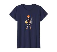 Anime Merch Giapponese Numero 13 Anime Pallavolo Maglietta, Donna, Navy, L