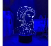 Anime Moriarty William James Moriarty lampada Cool 3D Illusion Night Lamp Home Room Decor Acrilico LED Light Regali per bambini-16 colori con telecomando