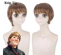 Anime Movie Princess Elsa/kristoff Parrucca Cosplay Corto Dritto Resistente al calore Capelli sintetici Festa in maschera Uomo Adulto Parrucche Parrucche