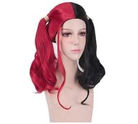 Anime Movie Suicide Squad Joker Harleen Quinzel Parrucca Cosplay Costume Doppia coda di cavallo Capelli lunghi sintetici per donne Parrucche da festa DM681
