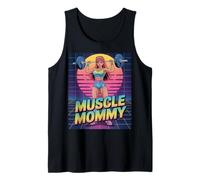 Anime Muscle Mommy Weightlifting Fitness Girl Aesthetic Canotta