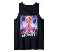 Anime Muscle Mommy Weightlifting Fitness Girl Aesthetic Canotta