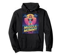 Anime Muscle Mommy Weightlifting Fitness Girl Aesthetic Felpa con Cappuccio