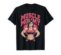 Anime Muscle Mommy Weightlifting Fitness Girl Aesthetic Maglietta