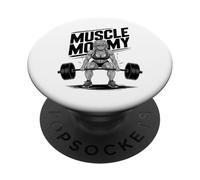 Anime Muscle Mommy Weightlifting Fitness Girl Aesthetic PopSockets PopGrip Adesivo