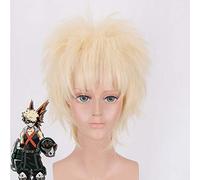 Anime My Hero Academia Baku No Hero Bakugou Katsuki Bakugo Parrucca Corta Bionda Capelli Resistenti Al Calore Costume Cosplay Parrucche Pl-725