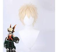Anime My Hero Academia Baku No Hero Bakugou Katsuki Bakugo Parrucca cosplay Parrucca sintetica corta Parrucca per cosplay