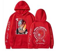 Anime My Hero Academia Felpa Con Cappuccio Todoroki Shoto Felpa Manica Lunga Harajuku Street Pullover Oversize (XXS,color 07)
