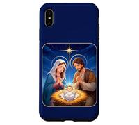 Anime Nativity Christmas Design - Kawaii Manger Scene Art Custodia per iPhone XS Max