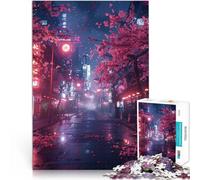 Anime Night Street puzzle 1000 pezzi per adulti Aiuta il cervello ad allenare i giocattoli che creano dipendenza per coltivare la pazienza Opera d'arte 38x26cm