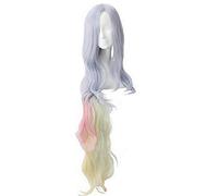 Anime No Game No Life Shiro Parrucca capelli lunghi sfumati multicolore Resistente al calore Capelli sintetici Gioco di ruolo Shiro Cosplay Parrucche Parrucche Donna Taglia unica Shiro parrucca 2