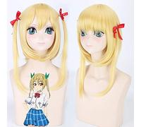 Anime Non c'è mai una ragazza online? Parrucca cosplay di Segawa Akane Capelli gialli sintetici per parrucche da festa di Halloween + parrucca taglia unica Segawa Akane 501