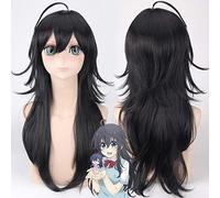 Anime Non c'è mai una ragazza online? Parrucca cosplay Segawa Akane Capelli gialli sintetici per parrucche da festa di Halloween + parrucca taglia unica PL-508