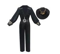 Anime Norton Campbell, costume da cosplay, da uomo, nero, con cappello, parrucca Explorer, Natale, adulti, uniforme per Halloween Carnevale (S-XXL)