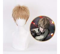 Anime One Punch Man Parrucche Cosplay Genos Cosplay Resistente al calore Capelli sintetici Festa di Halloween Demone Cyborg Cos Parrucca KUQX1203