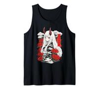 Anime Oni Ragazza Giapponese Kanji Ragno Giglio Fiori Harajuku Canotta
