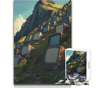 Anime Paesaggio Colorato 1000 Puzzle Sviluppo Cognitivo Gioco Divertente Speciale Premuroso Celebrazione Regalo Dimensioni 38x26cm