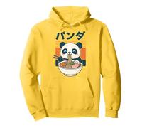 Anime Panda Che Mangia Ramen Giapponese Giappone Felpa con Cappuccio