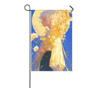 Anime Personaggi giallo Daisies cool piccole bandiere all'aperto chritmas banner per la decorazione del giardino 30,5 x 45,7 cm double sided