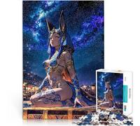 Anime Pharaoh Girl Puzzle da 1000 pezzi per adulti Giocattoli che creano dipendenza e sfidano l'intelligenza del cervello Decorazione d'arte per la casa 38x26cm