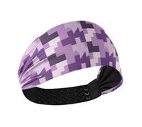 Anime Pied de poule Ametista No Slip Sport Fascia elastica per il sudore per le donne per basket Calcio Calcio Sport atletici