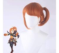 Anime Princess Connect! Ri: immersione Hodaka Misogi Arancione Coda di cavallo corta Resistente al calore Capelli sintetici Costume da donna Parrucche Cosplay PL-759
