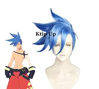 Anime PROMARE Burning Rescue Galo Thymos Parrucche Blu Corto Resistente al calore Capelli sintetici Costume Cosplay Parrucca Pelucas