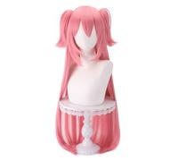 Anime Puella Magi Madoka Magica Cosplay Kaname Madoka Parrucca, Rosa Doppia Tigre Clip Parrucca Capelli Lunghi, Costume Halloween Gioco Di Ruolo Party Parrucca