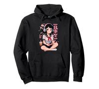 Anime Ragazza Giapponese Gioco Tutto Il Giorno Waifu Gamer Giappone Boba Tea Felpa con Cappuccio