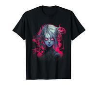 Anime Ragazza Manga Cyberpunk Vaporwave Maglietta